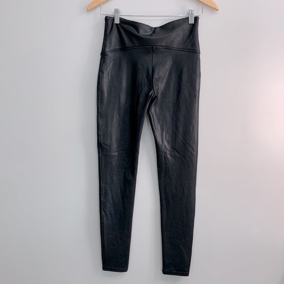 SPANX Faux Leather Leggings in Black - Picture 6 of 8